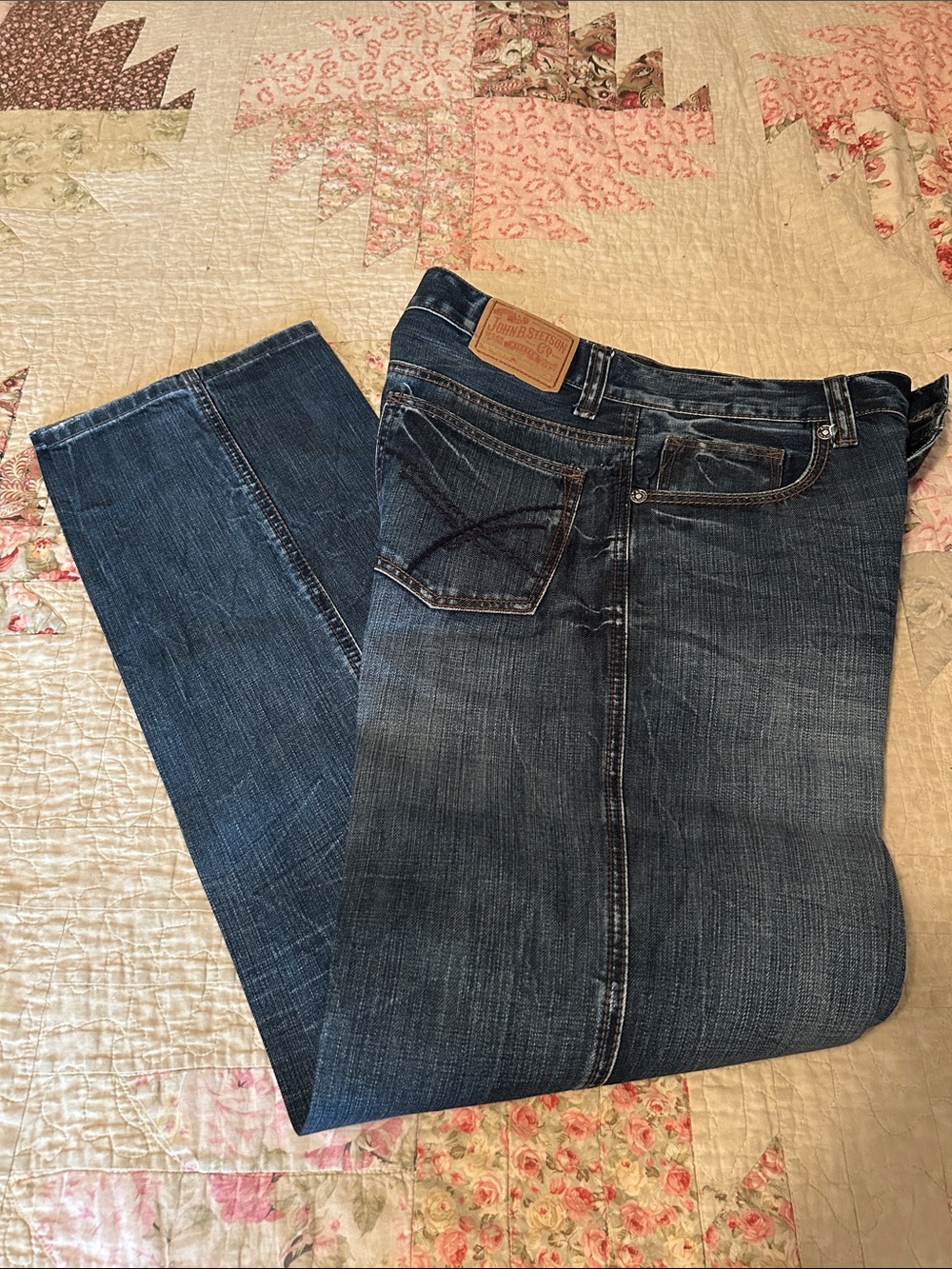 Starched Stetson Jeans 31x34